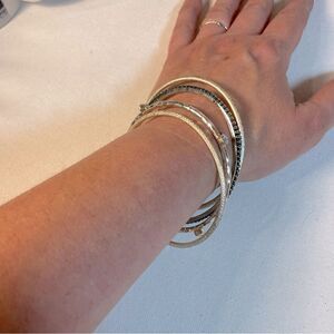 Gold and Silver bangle bracelets